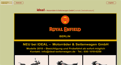 Desktop Screenshot of ideal-seitenwagen.eu